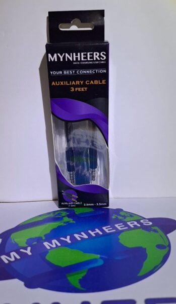 MYNHEERS Auxiliary Audio Cable – 3 Feet