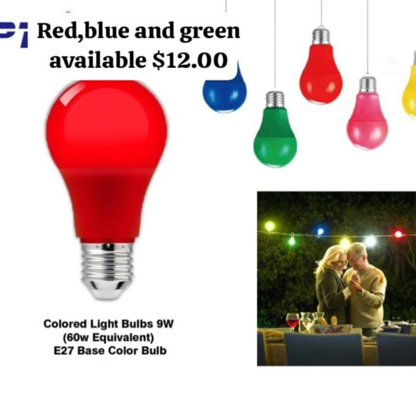 Uptime Colored Light Bulbs 9W -Blue